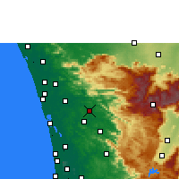 Nearby Forecast Locations - Kothamangalam - Carte