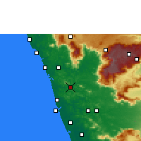Nearby Forecast Locations - Malappuram - Carte