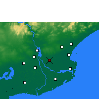 Nearby Forecast Locations - Mandapeta - Carte