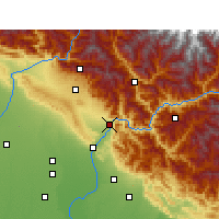 Nearby Forecast Locations - Rishikesh - Carte
