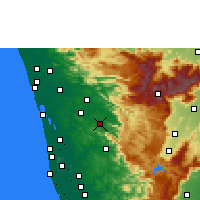 Nearby Forecast Locations - Thodupuzha - Carte
