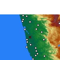 Nearby Forecast Locations - Vaikom - Carte
