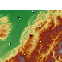 Nearby Forecast Locations - Wokha - Carte