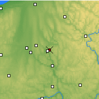 Nearby Forecast Locations - Hermitage - Carte