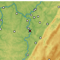 Nearby Forecast Locations - Monessen - Carte