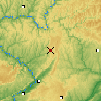 Nearby Forecast Locations - Monts Pocono - Carte