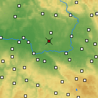 Nearby Forecast Locations - Chlumec nad Cidlinou - Carte