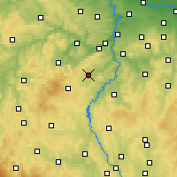 Nearby Forecast Locations - Dobříš - Carte
