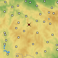 Nearby Forecast Locations - Humpolec - Carte