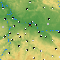 Nearby Forecast Locations - Sadská - Carte
