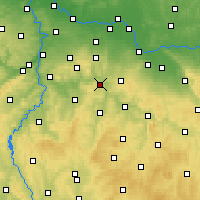Nearby Forecast Locations - Sázava - Carte