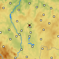 Nearby Forecast Locations - Sezimovo Ústí - Carte