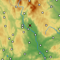 Nearby Forecast Locations - Uničov - Carte