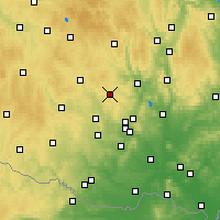 Nearby Forecast Locations - Velká Bíteš - Carte
