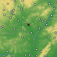 Nearby Forecast Locations - Velké Pavlovice - Carte