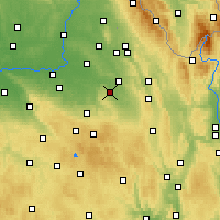 Nearby Forecast Locations - Vysoké Mýto - Carte