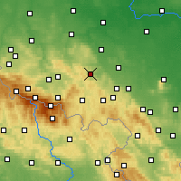 Nearby Forecast Locations - Bolków - Carte