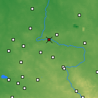 Nearby Forecast Locations - Działoszyn - Carte