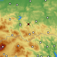 Nearby Forecast Locations - Grybów - Carte