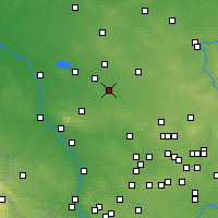 Nearby Forecast Locations - Zawadzkie - Carte