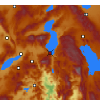 Nearby Forecast Locations - Eğirdir - Carte