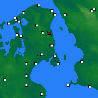 Nearby Forecast Locations - Hørsholm - Carte