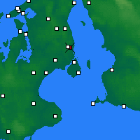 Nearby Forecast Locations - Gentofte - Carte