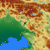 Nearby Forecast Locations - Kanal ob Soči - Carte