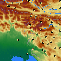 Nearby Forecast Locations - Kobarid - Carte