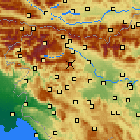 Nearby Forecast Locations - Železniki - Carte