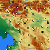 Nearby Forecast Locations - Žiri - Carte