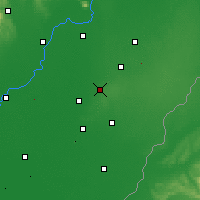 Nearby Forecast Locations - Hajdúböszörmény - Carte