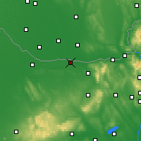 Nearby Forecast Locations - Komárom - Carte