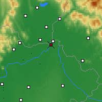 Nearby Forecast Locations - Kisvárda - Carte