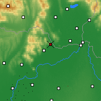 Nearby Forecast Locations - Sátoraljaújhely - Carte