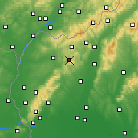 Nearby Forecast Locations - Brezová pod Bradlom - Carte