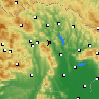 Nearby Forecast Locations - Hanušovce nad Topľou - Carte