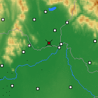 Nearby Forecast Locations - Kráľovský Chlmec - Carte