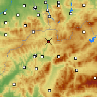 Nearby Forecast Locations - Krásno nad Kysucou - Carte