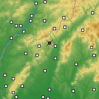 Nearby Forecast Locations - Stará Turá - Carte