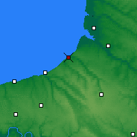 Nearby Forecast Locations - Le Tréport - Carte