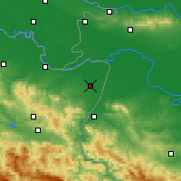 Nearby Forecast Locations - Bijeljina - Carte