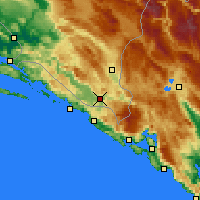 Nearby Forecast Locations - Trebinje - Carte
