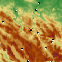 Nearby Forecast Locations - Mrkonjić Grad - Carte