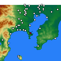 Nearby Forecast Locations - Yokosuka - Carte