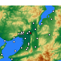 Nearby Forecast Locations - Hirakata - Carte