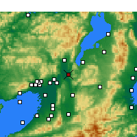Nearby Forecast Locations - Uji - Carte
