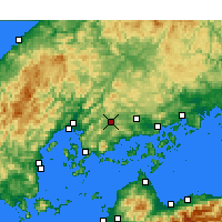 Nearby Forecast Locations - Higashihiroshima - Carte