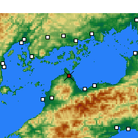 Nearby Forecast Locations - Imabari - Carte