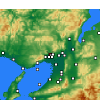 Nearby Forecast Locations - Kawanishi - Carte